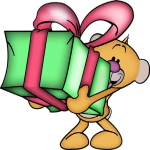 regalo, regalo sonriente, personajes de regalo, regalo de dibujos animados