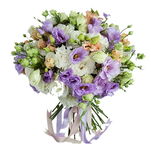 eustoma bouquet, strauß von eastoma, lizianthus bouquet, hochzeitsstrauß von eustoma, eustoma lisianthus bouquet