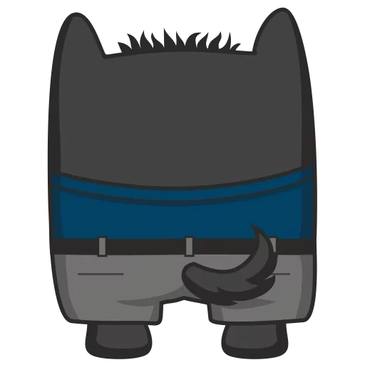 kucing, karakter, batman chibi