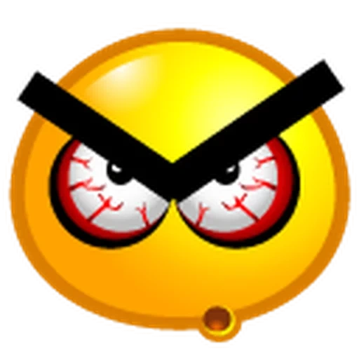 an angry smiling face, have a serious expression, angry birds icon, evil lovely smiling face, an abnormal smiling face