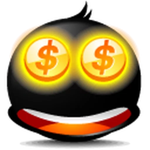 dinero, emoji, esquemas de ganancias, grandes emoticones, codicia sonriente