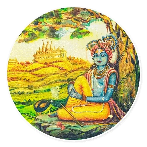 krishna giraka, drois maharaj, buddha samantabhadra, deva premal jai radha madhav, un microcosme de moghol krishna en inde