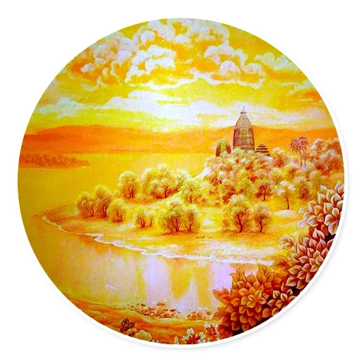 landscape, mini scenery, landscape painting, amber painting, amber painting