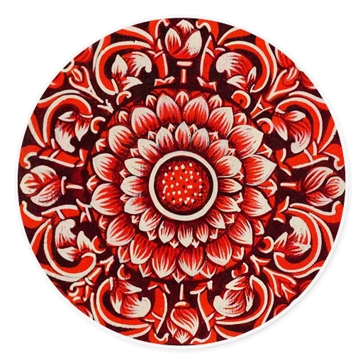 ohm mandala, motif rond, modèle de mandala, ornement circulaire, ornement mandala