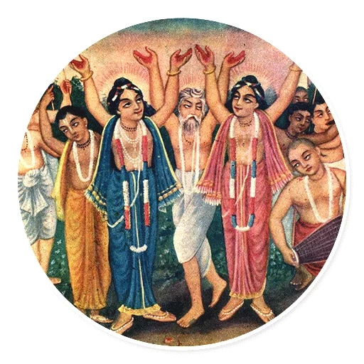 krishna, harry krishna, sri chaitania bhagava, bilder von pancha tatva, das mahabharata