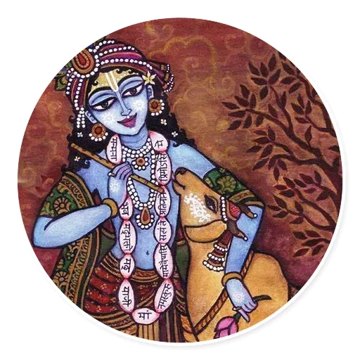 krsna, chica, krishna radha, pintura india, nita kapadia krsna