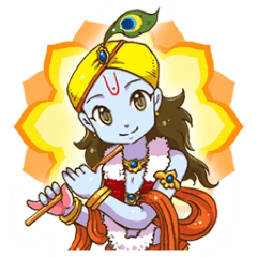 krishna, indiano, hari krishna, desenho de krishna