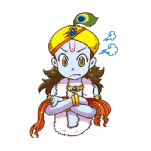 anime, krishna, personnes, krishnatu