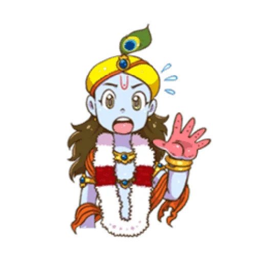 anime, krishna, i personaggi, krishna