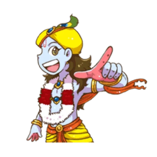 anime, krishna, krishna zeichnung, krishna krishna, animashny krishna