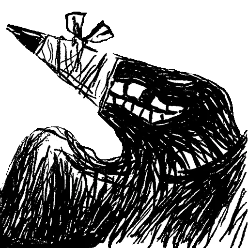 figure, illustration, le monstre de babaduk, motif barbaduk, motif de monstre