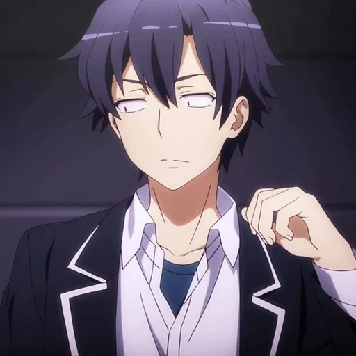 anime boy, anime oregairu, eight people like the valley, cartoon characters