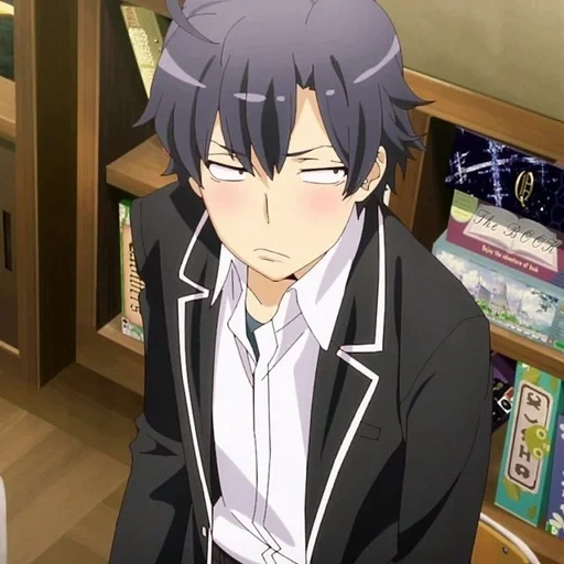 hatiman, anime boy, hachiman hikigaya, screen of bamanshikgaya