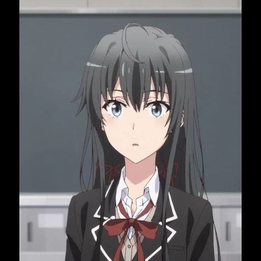 anime charaktere, yukino yukinoshita, von unten von kinna anime, unter haruno jade, screenshot von yukinoshita yukina