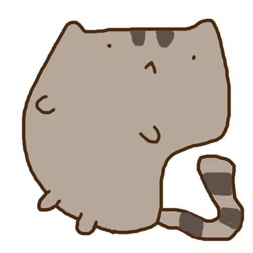 tekan kedalam, pusheen, pusheen cat, pushin ze kat, kucing lucu 2d