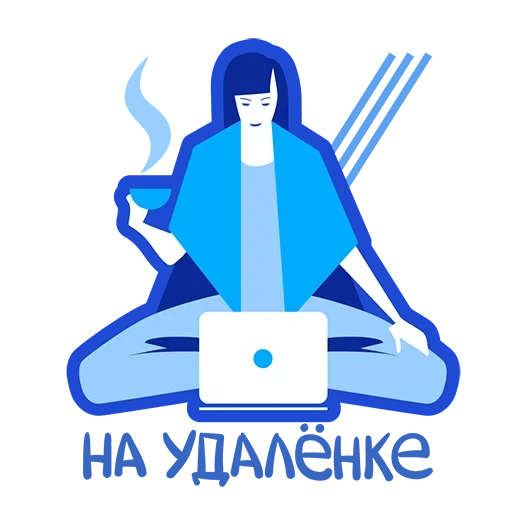 yoga ikone, wir helfen beim geschäft, remote logo