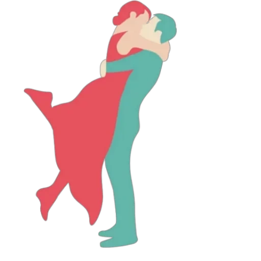 right, people, couple hug, a loving couple, vector illustration