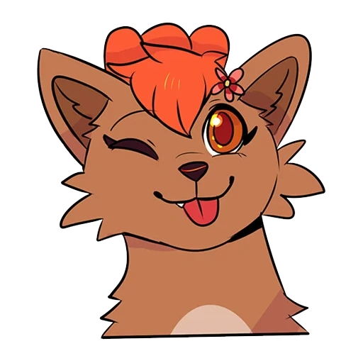 art foxy, petits chats, pokémon vulpix, les chats voient vesnushka