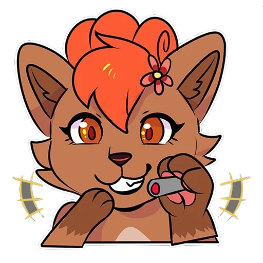 fox foxy, art foxy, petits chats, vulpix alla, foxy art mignon