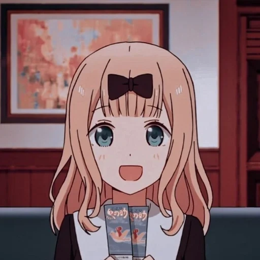 lovely cartoon, fujiwara chika, fujiwara chika, chika fujiwara, fujiwara chika