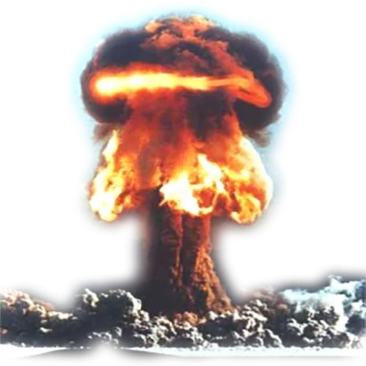 explosion nucléaire, explosion nucléaire, explosion de champignons nucléaires, explosion d'armes nucléaires, explosion d'une bombe à hydrogène