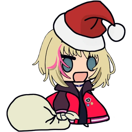 animation, cartoon character, christmas cartoon, padoru padoru death notebook, tsukimihara wo padoru padoru