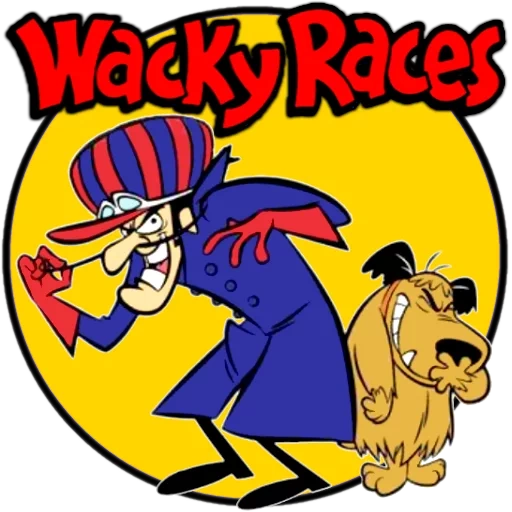 dick dusterley, races farfelues dandy, races farfelues nes nuages, série animée des courses farfelues, couvre-coues farfelues