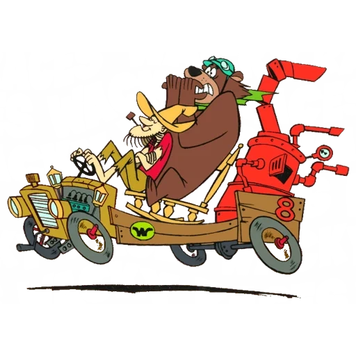 wacky, wacky races, wacky races арты, сумасшедшие гонки, wacky races episode 38 2017