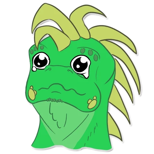 dragon, garçons, charmant dragon, robinet, cartoon de dragon vert