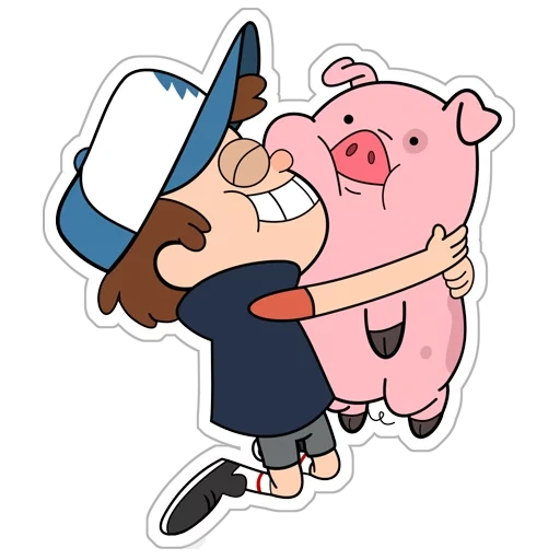 gravity falls hero, cascata di gravità, gravity falls pig, gravity falls pig, gravity falls mabel galleggiamento