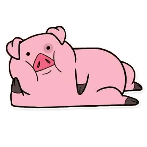 babi pompa, menggambar puff, gravitasi jatuh pukhlya, puffy adalah babi super, gravitasi puffy folz sryasovka