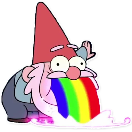 gravity falls gnome, gnome gravity falls, gnome gravity falls rainbow, gnome gravity falls schmebrock