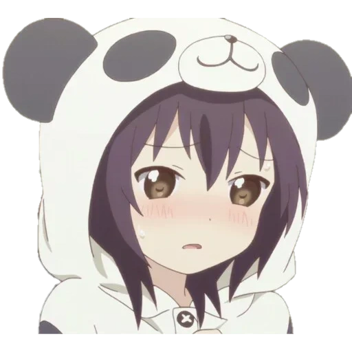 funami fm, панда аниме, милые аниме, юи фунами панда, милые пандочки аниме