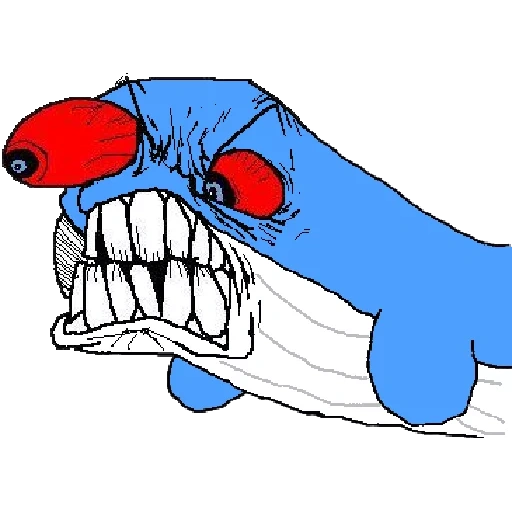 joke, human, raid face, stubbing a shark, pon mem shark