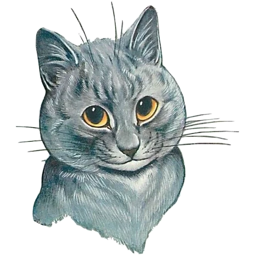 gatto, gatto, cats wayne, luis william wayne, illustrazione di un gatto