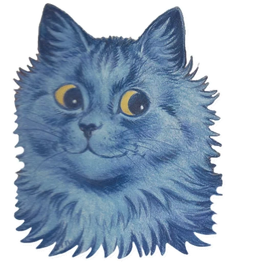 gatto, wayne, cat blu, luis wayne cats, louis william wayne blue cat