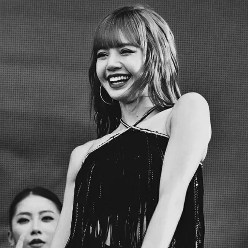 paquete, mujer joven, el paquete, rosa negro, blackpink lisa