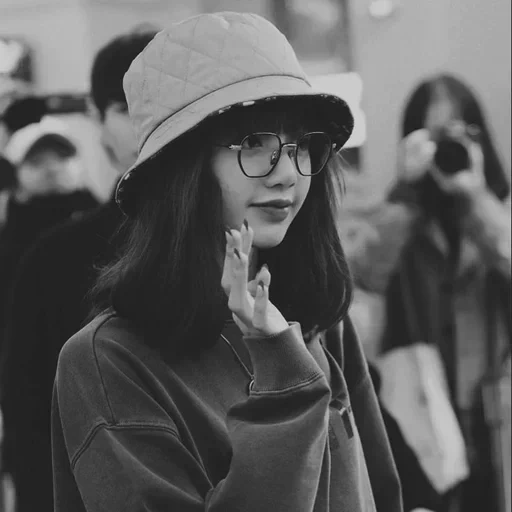 people, girl, korean fashion, blackpink lisa, idol hat girl