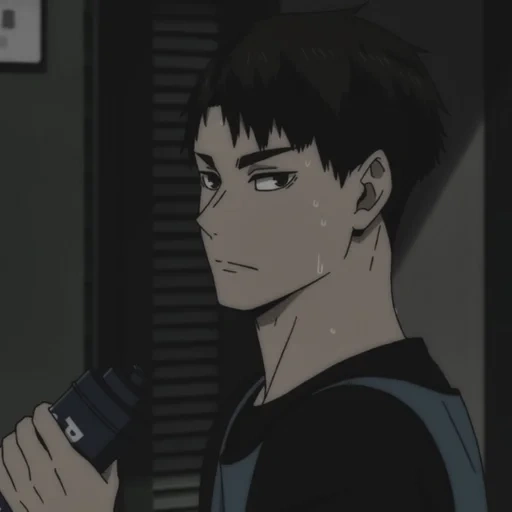 ushijima, anime guys, karakter anime, ushit sikatachkino, karakter anime voli