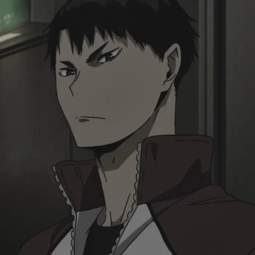 ushijima, anime characters, ushijima vakatoshi, characters anime volleyball, wakatoshi the miracle boy