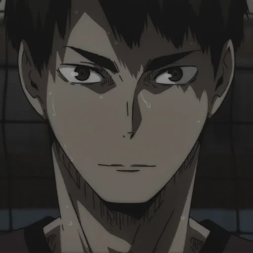 anime volleyball, volleyball haikyuu, ushijima wakatoshi, volleyball anime vakatoshi, charaktere anime volleyball