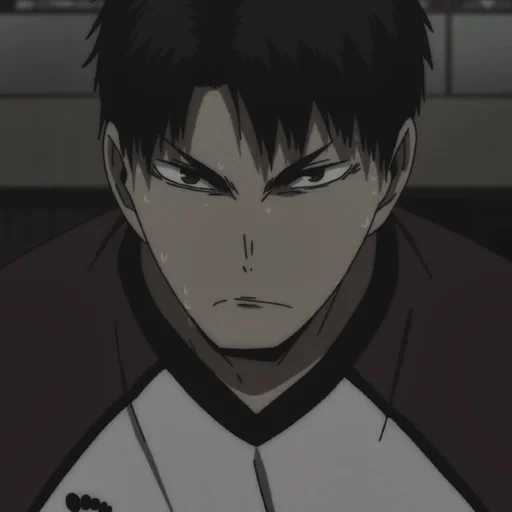 ushijima, anime characters, ushijima wakatoshi, characters anime volleyball, vakatoshi ushijima 3 season