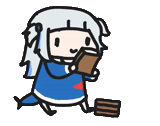 anime, telephone, human, gavr gura, the phone is a camera