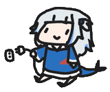 vtuber, twitter, gura twich, chibi anime, anime characters