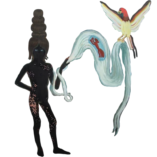 ursula, a figurine, snake man, megami tensi black god, happy birthday ursula