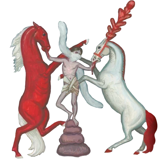 die figuren, das einhorn, einhorn schottland, wappen einhorn drache, fernando vicente