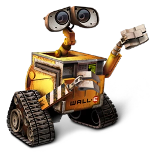valley, vall and, ben bertt wall-e, valley robot with a transparent background
