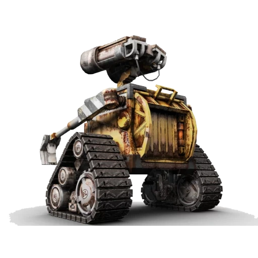 валл·и, боевой робот, клипарт робот, танк прозрачный фон, робот валли вид сбоку