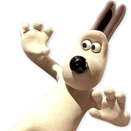 the dog went into a rage, wallace gromit, aderman wallace, wallace gromit art company, wallace crushes characters