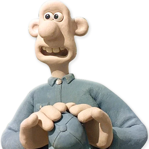 wallace gromit, personagem wallace, wallace gromit sean, modelo wallace gromit, cartoon wallace gromit